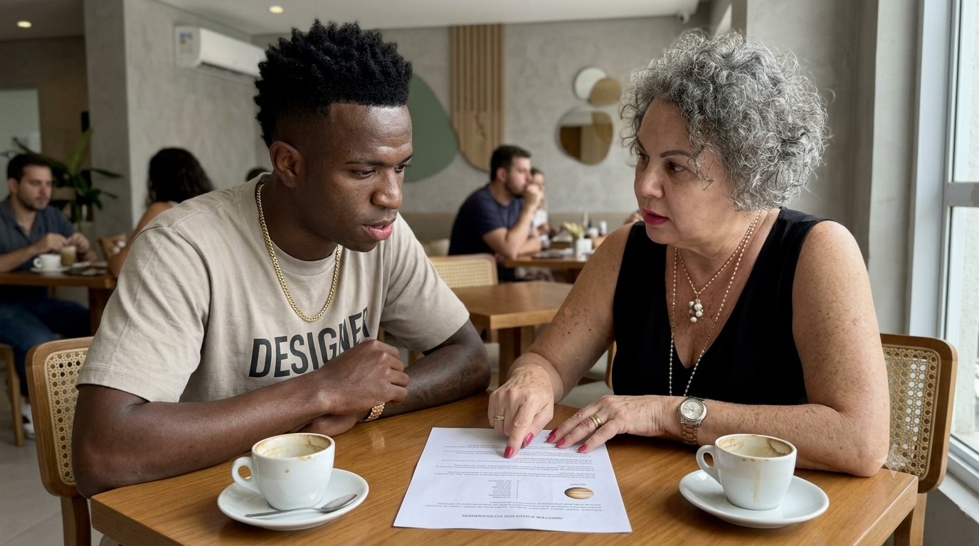 Consulta de Vinicius Jr. com Dona Lúcia